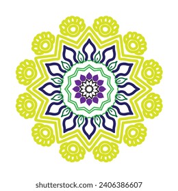 mandala icon design and illustrator