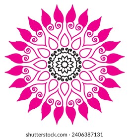 Mandala Icon Design und Illustrator