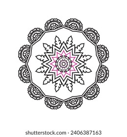 mandala icon design and illustrator