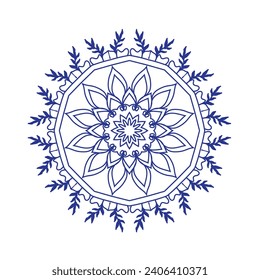 diseño de icono de mandala e ilustrador