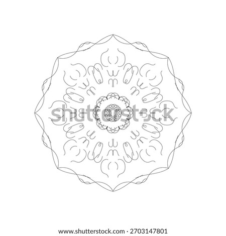 “The mandala icon features intricate circular patterns symbolizing harmony, balance, and unity. It represents mindfulness, spirituality, and inner peace, often used in art and meditation practices.