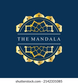 Mandala Symbol-Logo-Vorlage Design