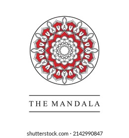 Mandala icon logo template design