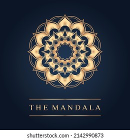 Mandala icon logo template design