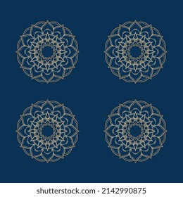 Diseño de plantillas de logotipo de iconos de Mandala
