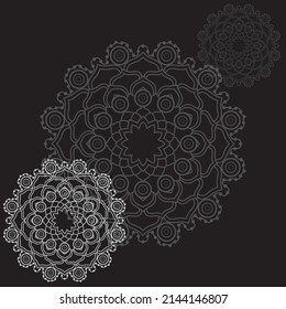 Mandala icon logo template design