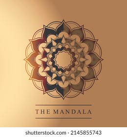 Mandala icon logo template design