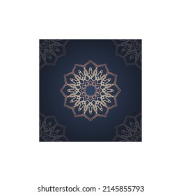 Mandala icon logo template design