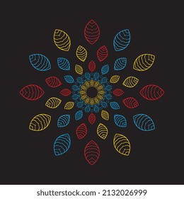 imagen de logotipo de icono de mandala