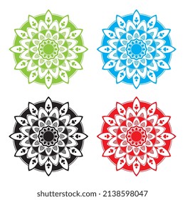 imagen de logotipo de icono de mandala
