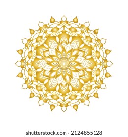 logotipo de icono de mandala y plantilla de vector