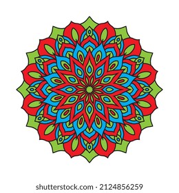 mandala icon logo and vector template