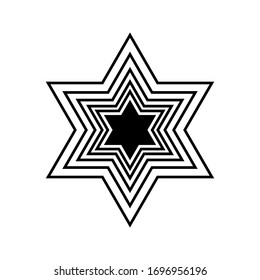 mandala icon on white background. Abstract mandala graphic design