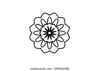 Mandala Icon, patterns vector design