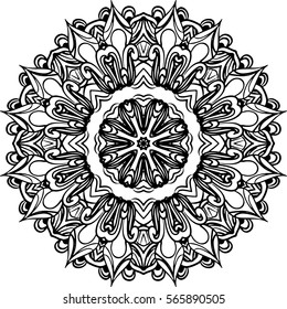 Mandala illustration for backgrounds, coloring books, pattern designs, logos and etc.