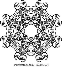 Mandala illustration for backgrounds, coloring books, pattern designs, logos and etc.