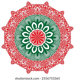 Mandala Illustration, design can be used as background in wall art