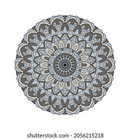 Mandala illustration. Design element for any creative project. Round lace pattern. 