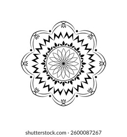 Mandala Illustration with Minimal Aesthetic for Digital and Print Designs
