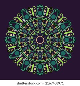 Mandala Illustration. Premium-Vektor-Vorlage