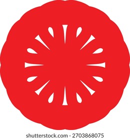 mandala illustration red needs attention