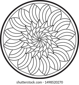 mandala illustration round ornament pattern vector