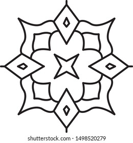mandala illustration round ornament pattern vector