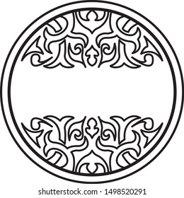mandala illustration round ornament pattern vector