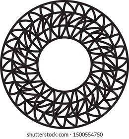 Mandala illustration round ornament pattern vector