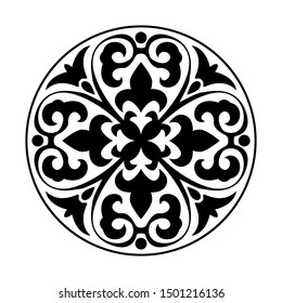 Mandala illustration round ornament pattern vector