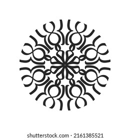 Mandala illustration round ornament pattern vector