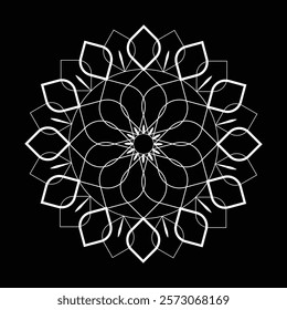 Mandala Illustration. Round Ornament Pattern 