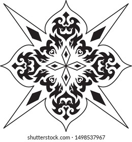 mandala illustration round ornament vector pattern