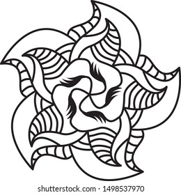 mandala illustration round ornament vector pattern