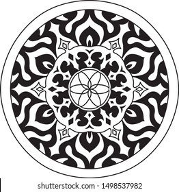 mandala illustration round ornament vector pattern