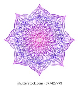 Mandala illustration. Vector mandala design.