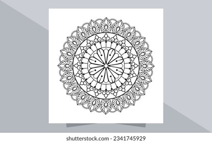 mandala illustration, vector mandala patter design