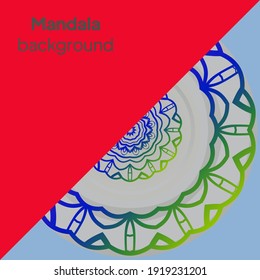 imagen de mandala para relajarse. ilustración vectorial