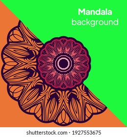 imagen de mandala para relajarse. ilustración vectorial