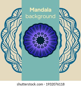 imagen de mandala para relajarse. ilustración vectorial