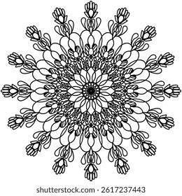 Mandala images create harmony, increase the feeling of being one with nature, provide peace and develop the mind. Suitable for decoration that requires simplicity, attracting the eye
