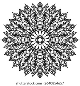 Mandala images are created from lines that create a harmonious dimension, increase naturalness, and create mental balance.
