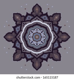 Mandala. Indian decorative pattern. Vector illustration.