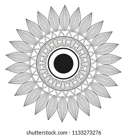 Mandala indian emblem