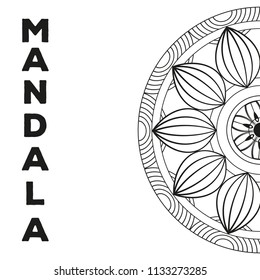 Mandala indian emblem