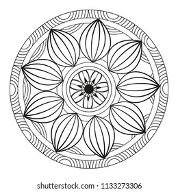 Mandala indian emblem