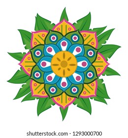 Mandala indian emblem
