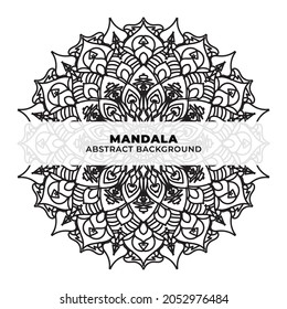 Mandala,  Indian Henna tattoo pattern or abstract background