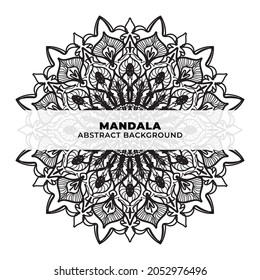 Mandala,  Indian Henna tattoo pattern or abstract background