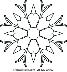 Mandala Indische Muster Islamische Ornament Schwarz Weiß Islamische Ornament und Mandala 